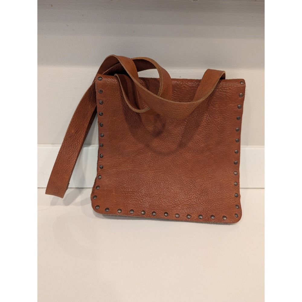 Cydwoq Coat-R, Studded Messanger bag Crossbody Purse Made In USA Pebbled leather